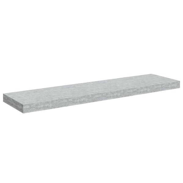 vidaXL Scaffale a Parete Grigio Cemento 90x23,5x3,8 cm in MDF