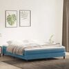 vidaXL Letto a Molle senza Materasso Blu Scuro 180x220 cm Velluto