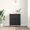 vidaXL Credenza con cassetto Rovere Nero 60 x 35 x 70 cm