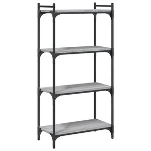 vidaXL Libreria 4 Ripiani Grigio Sonoma 60x30x120cm Legno Multistrato
