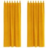 vidaXL Tende oscuranti 2 pcs Giallo senape 140 x 260 cm Velluto