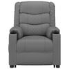 vidaXL Poltrona Alzapersona Massaggiante Grigia in Similpelle