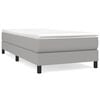 vidaXL Struttura Letto a Rete a Molle Grigio Chiaro 100x200 cm Tessuto