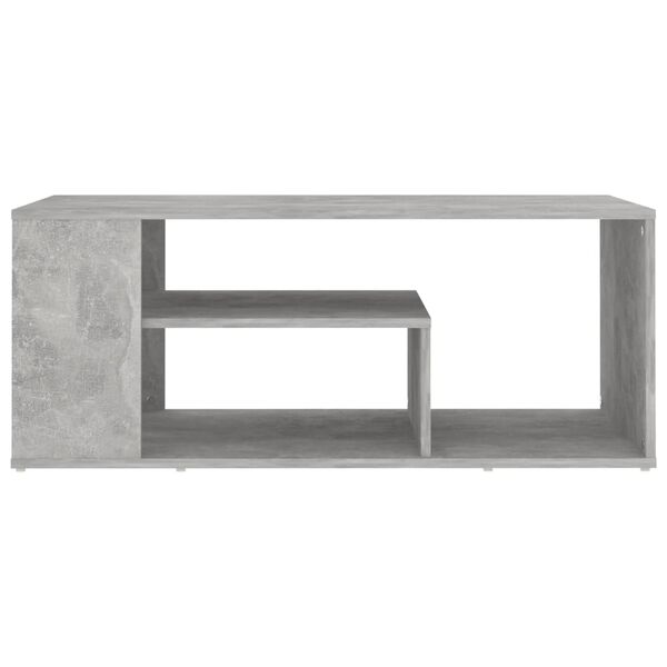 vidaXL Tavolino Salotto Grigio Cemento 100x50x40 cm Legno Multistrato