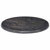 vidaXL Piano per Tavolo Nero &Oslash;50x2,5 cm in Marmo