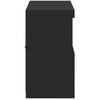 vidaXL Credenza con Luci LED Nera 81x37x67 cm
