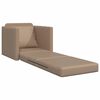 vidaXL Divano Letto da Terra 2 in 1 Cappuccino 112x174x55cm Similpelle