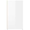 vidaXL Credenza Bianco Lucido 100x33x59,5 cm in Legno Multistrato