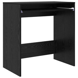vidaXL Scrivania Rovere Nero Legno ingegnerizzato 77.5 x 43 x 79 cm