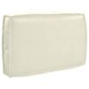 vidaXL Cuscino per schienale pallet con cuscino Crema 60 x 40 x 12 cm