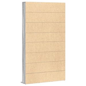vidaXL Mobile Porta CD Grigio Sonoma 102x23x177,5 cm Legno Multistrato