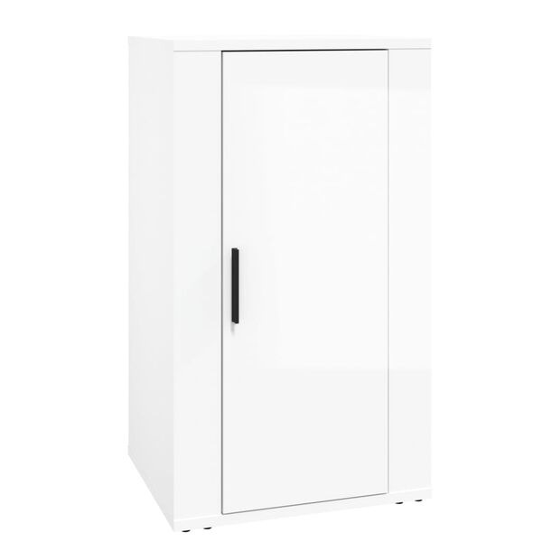 vidaXL Credenza Bianco Lucido 40x33x70 cm in Legno Multistrato