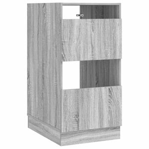 vidaXL Mobile da lavanderia con porta Grigio Sonoma Legno multistrato