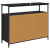 vidaXL Credenza Rovere Nero 100 x 35 x 80 cm Legno multistrato