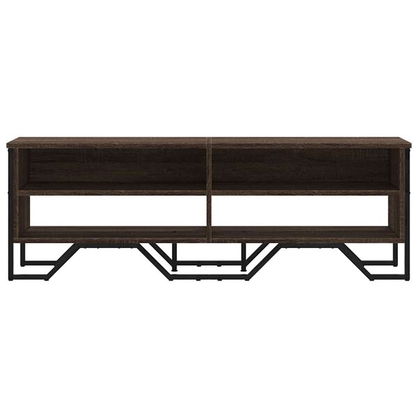vidaXL Mobile Porta TV Rovere Marrone 122x34x41cm in Legno Multistrato