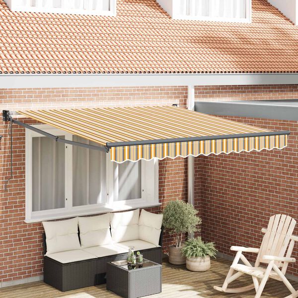 vidaXL Tenda Retrattile Multicolore 300 x 250 cm