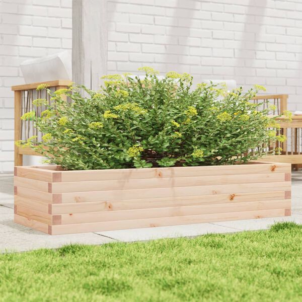 vidaXL Fioriera da Giardino 110x40x23 cm in Legno Massello di Pino
