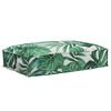 vidaXL Cuscino Tessuto Oxford Motivo a Foglie 60 x 40 x 8 cm