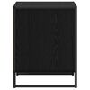 vidaXL Comodino Rovere Nero 50 x 39,5 x 50 cm Legno multistrato