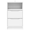 vidaXL Comodini 2 pcs Bianco 40 x 30 x 467 cm Legno multistrato