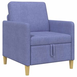 vidaXL Divano con Storage Blu jeans 72 x 78 x 87 cm Poliestere