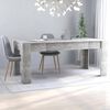 vidaXL Tavolo da Pranzo Grigio Cemento 180x90x76 cm Legno Multistrato
