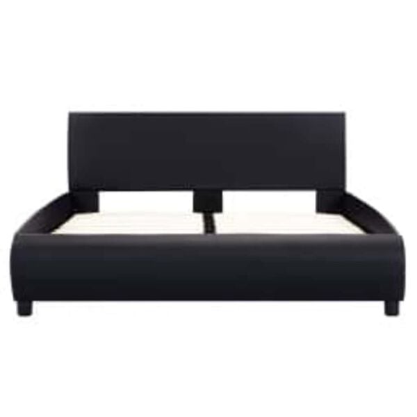 vidaXL Giroletto con LED Nero in Similpelle 140x200 cm