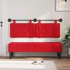 vidaXL Testata appesa Rosso 130 x 55 x 5 cm Pelle Sintetica