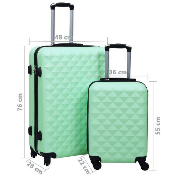 Primark Misure Di Una Valigia Media VidaXL Set Valigie Trolley A