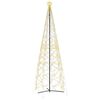 vidaXL Albero di Natale a cono luce Bianca Calda 1400 LED 160x500 cm