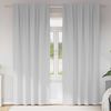vidaXL Tende Blackout con Anelli 2 pcs Grigio Chiaro 260 x 140 cm