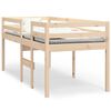vidaXL Letto a Soppalco 90x190 cm in Legno Massello di Pino
