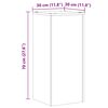vidaXL Supporti per Piante 2 pz Rovere 30x30x70 cm in Multistrato