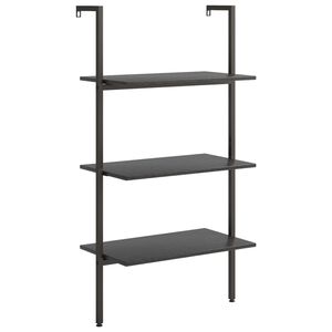 vidaXL Scaffale Pendente a 3 Livelli Nero 64x35x120,5 cm