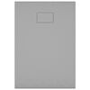 vidaXL Piatto Doccia in SMC Grigio 100x70 cm