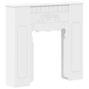 vidaXL Cornice per camino Bianco 93 x 20 x 89 cm Legno ingegnerizzato