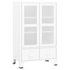 vidaXL Armadio Classificatore Industriale Bianco 70x40x115 cm Metallo