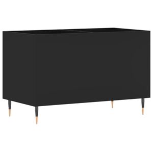 vidaXL Mobile Porta Dischi Nero 74,5x38x48 cm in Legno Multistrato