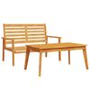 vidaXL Set da Giardino in Legno Massello di Acacia