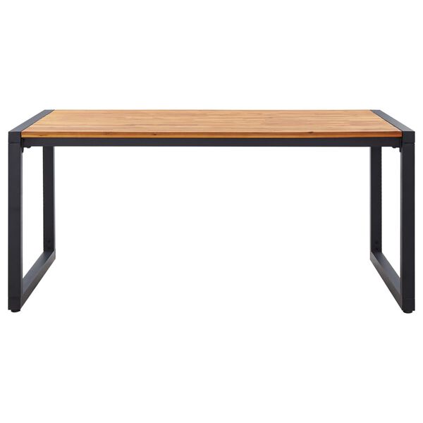 vidaXL Set Mobili da Pranzo per Giardino 5 pz Nero