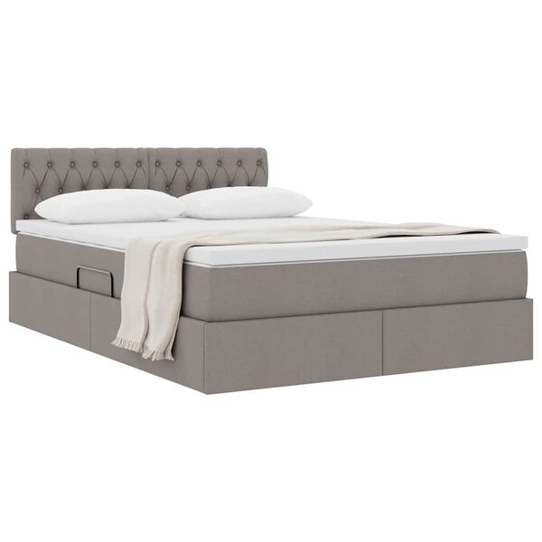 vidaXL Letto con contenitore e materasso Talpa 140 x 200 cm
