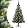 vidaXL Albero di Natale artificiale con rami snodati e neve imbiancata