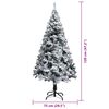 vidaXL Albero di Natale artificiale con 150 LED Verde 120 cm