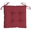 vidaXL Cuscini per Sedia 6 pz Rosso Vino 40x40x7 cm in Tessuto Oxford