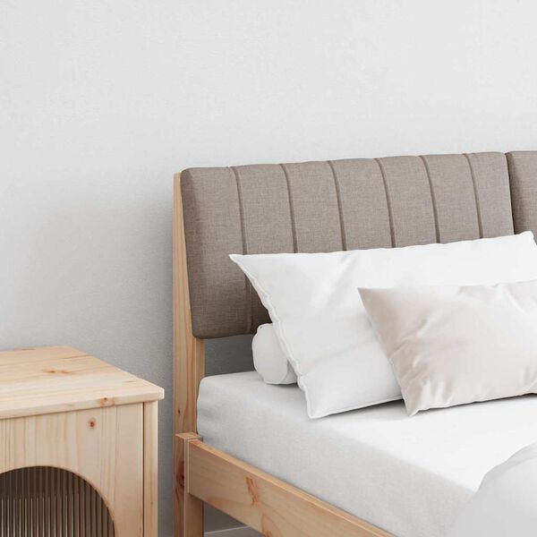 vidaXL Testiera imbottita Talpa 140 cm Pino massello