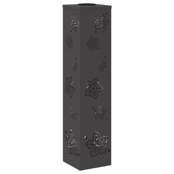 vidaXL Faro LED solare per sentieri 2 pcs Nero