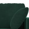 vidaXL Divano 2 pcs Verde Scuro