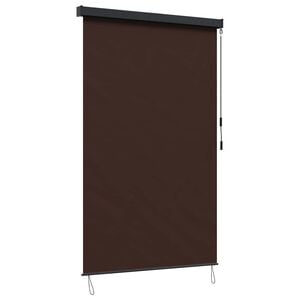 vidaXL Tenda a rullo Marrone 60 x 250 cm Tessuto e Alluminio