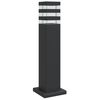 vidaXL Lampada da Terra per Esterni Nera 50 cm in Alluminio