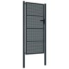 vidaXL Cancello da Giardino Antracite 100x175 cm in Acciaio